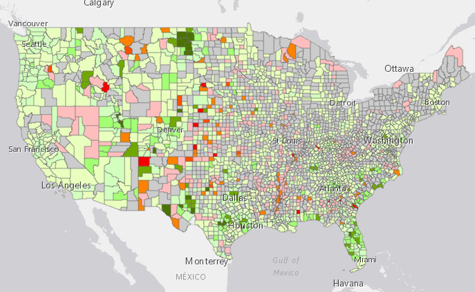 Interactive County Map