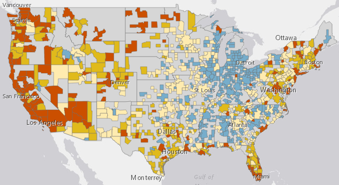 how much have home prices changed