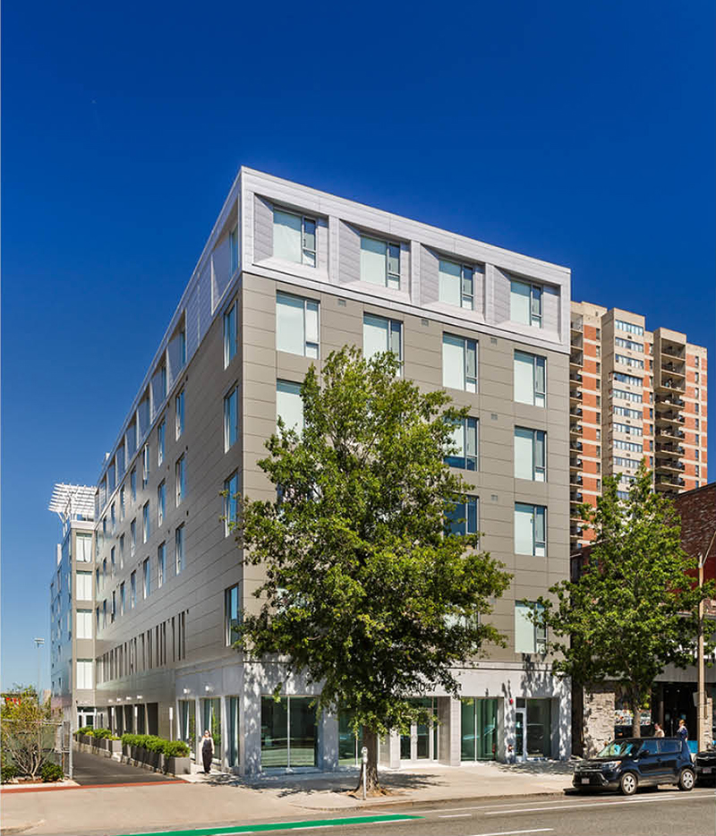 Exterior view of 1047 Commonwealth Avenue project in Boston. 