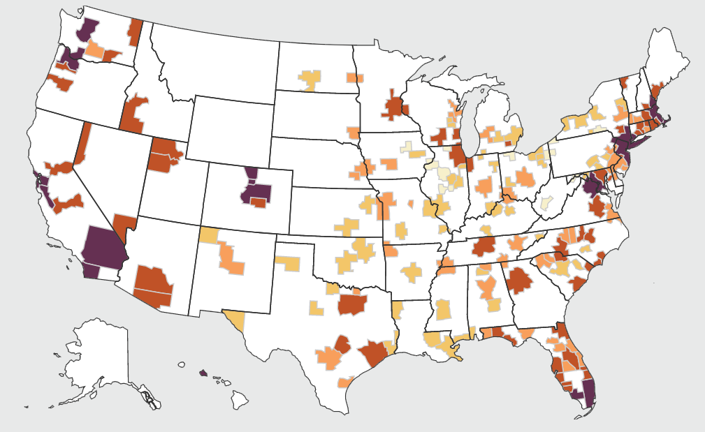 Homebuyer affordability map