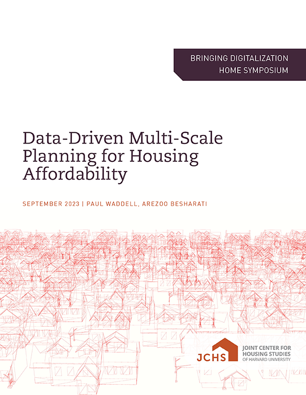 Cover of the paper "Data-Driven Multi-Scale Planning for Housing Affordability."