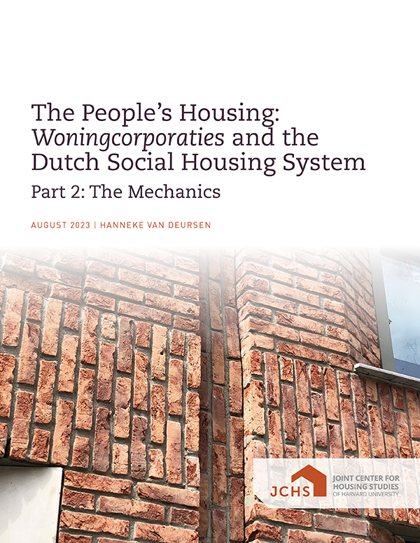 Cover of the paper "The People’s Housing: Woningcorporaties and the Dutch Social Housing System - Part 2: The Mechanics."