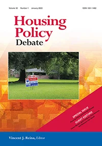 Housing Policy Debate cover.