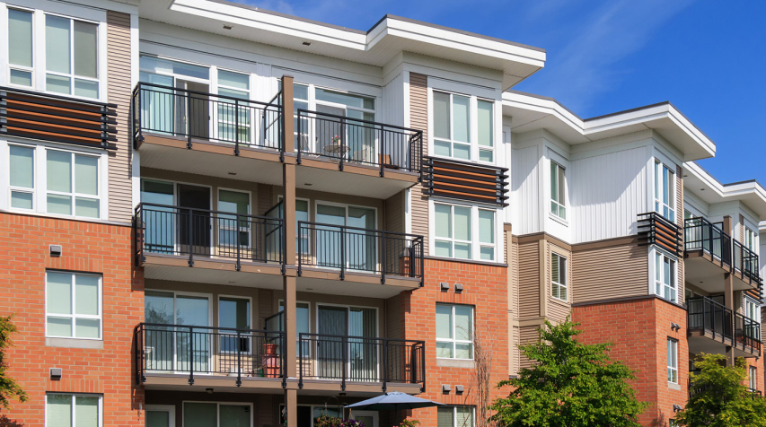 Large rental apartment complex.