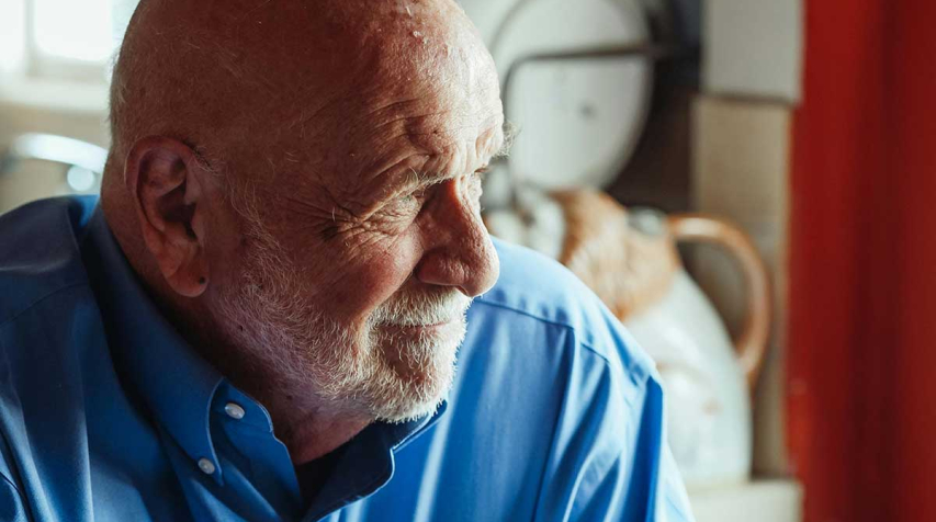 Older man at home