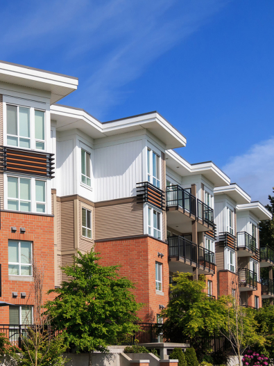 Large rental apartment complex.