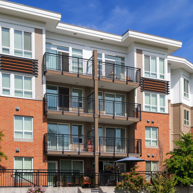 Large rental apartment complex.