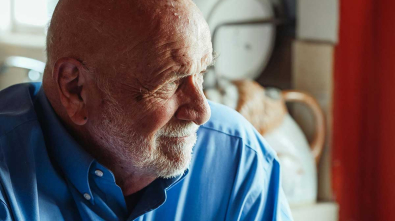 Older man at home