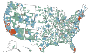 Map of US linking to interactive map displaying cost burdens.