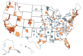 Map of homebuyers priced out.