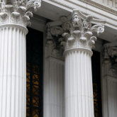 Pillars on a federal building.