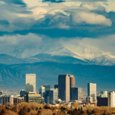 Denver skyline. 