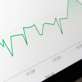 Closeup of a chart showing housing data.
