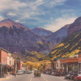 Downtown mountain town.