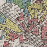Redlining map. 