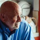 Older man at home