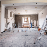 Home under renovation