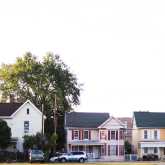 Small homes on residential street.