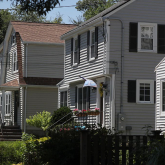 View of small houses.