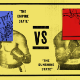 Graphic showing Florida versus New York state.