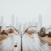 View of Atlanta from highway.