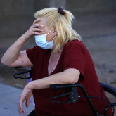 Older woman in a wheelchair 