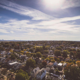Aerial vidw of houses