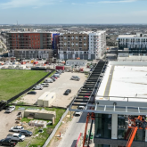 Courtyard with multifamily buildings