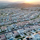 Birds Eye view of Single Family Homes 