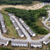 Aerial view of housing