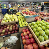 Apples in a grocery store