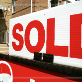 Sold sign outside a home.