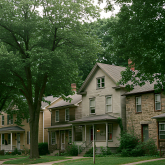 Row of single family homes