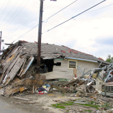 Home after Hurricane Katrina.
