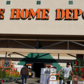 Home Depot store entrance.