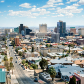 Aerial view of El Paso, Texas.