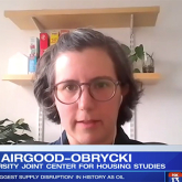Whitney Airgood-Obrycki appearing on news broadcast.
