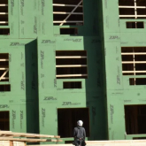 Multifamily housing under construction.