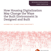 Cover of the paper "How Housing Digitalization May Change the Ways the Built Environment Is Designed and Built."