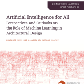 Cover of the paper "Artificial Intelligence for All: Perspectives and Outlooks on the Role of Machine Learning in Architectural Design."