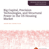 Cover of the paper "Big Capital, Precision Technologies, and Structural Power in the US Housing Market."