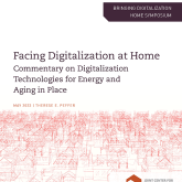 Cover of the paper "Facing Digitalization at Home: Commentary on Digitalization Technologies for Energy and Aging in Place."