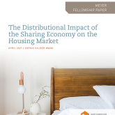 Cover of the paper "The Distributional Impact ofthe Sharing Economy on the Housing Market."