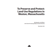 Cover of To Preserve and Protect paper.