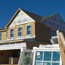 Home under construction.