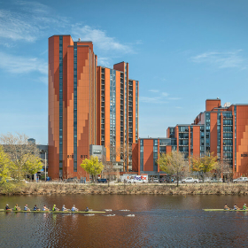 Apartments overlooking Charles River.