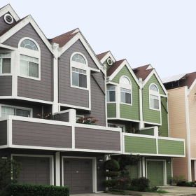 Townhome apartments.