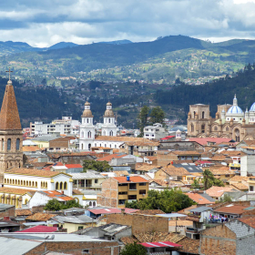 View over Cuenca, Ecuador.