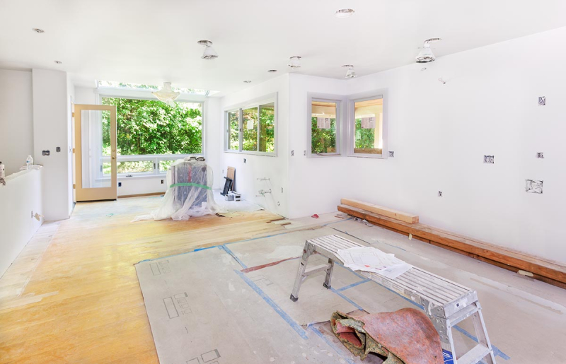 House being remodeled