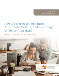 Cover of "How Do Mortgage Refinances Affect Debt, Default, and Spending?" paper.